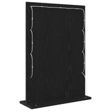 Vanity Mirror Rectangular with Mirror Black Oak 70 x 50 x 18 cm 868334