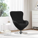 Egg Chair Black 63 x 73 x 90 cm Velvet 42002730