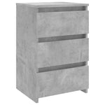 ZNTS Bed Cabinet Concrete Grey 40x35x62.5 cm Engineered Wood 806219