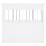 Dog Crate Furniture White 64.5x80x71 cm Engineered Wood 838330
