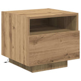 Bedside Cabinet with Drawer 2 pcs Artisan Oak 40 x 39 x 37 cm 863069