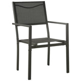 ZNTS 3 Piece Outdoor Dining Set Steel 3073522