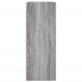 Wall Mounted Cabinet Grey Sonoma 69.5x34x90 cm Engineered Wood 834984