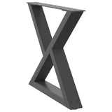 Coffee Table Legs 2 pcs Anthracite 50x cm Steel 4012706