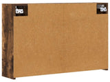 Bathroom Mirror Cabinet Smoked Oak 73.5 x 16 x 62.5 cm 889171