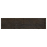 Bathroom Countertop Dark Brown 160x40x cm Treated Solid Wood 3156252