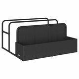 Poolside Float Storage Black 110x100x57 cm Poly Rattan 4104088