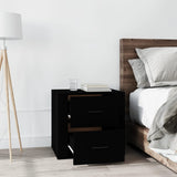 ZNTS Bedside Cabinet Black 50x39x47 cm 816705