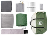Cabin Tent Green 480 x 273 x 205 cm Polyester and Steel 42028685