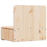 Bedside Table Brown 44 x 32.5 x 40 cm Solid pine wood 873487