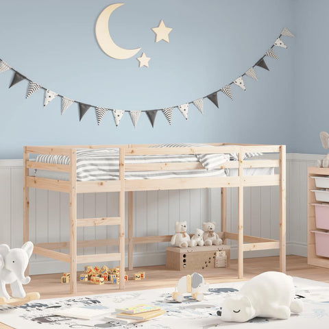 Kids' Loft Bed without Mattress with Ladder 90x190 cm Single 835901