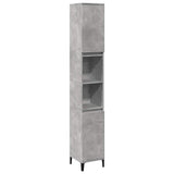3 Piece Bathroom Furniture Set Concrete Grey Engineered Wood 3324950