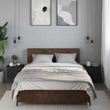 Bedside Cabinets 2 pcs Black 40x30x40 cm Engineered Wood 848515