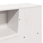 ZNTS Bookcase Bed without Mattress White 160x200 cm Solid Wood Pine 3322091