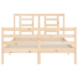 Bed Frame without Mattress 140x200 cm Solid Wood 3194701