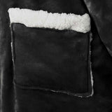 Blanket Hoodie Black M Fleece and Flannel 42017203