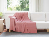 Throw Blankets 6 pcs Pink 170 x 130 cm Fleece 42017081