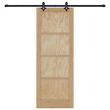 Sliding Door Set Other ORKDAL Natural and black 78 x 211 cm 3333640