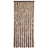 Insect Curtain Beige and Light Brown 90x220 cm Chenille 240571
