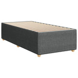 Bed Frame without Mattress Dark Grey 90x190 cm Single Fabric 3284901
