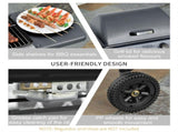 Outsunny 2 x 2.8kW Burner Gas BBQ - Grey T3398P554976