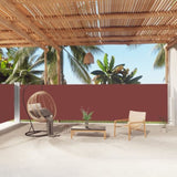 Retractable Side Awning Brown 160x1000 cm 318033
