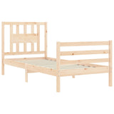 Bed Frame without Mattress 90x200 cm Solid Wood 3194556