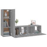 3 Piece TV Cabinet Set Grey Sonoma Engineered Wood 3120258
