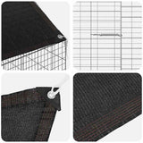 Rabbit Cage Silver 400 x 78 x 78 cm Galvanised Steel 42019238