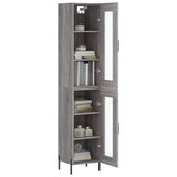 Highboard Grey Sonoma 34,5x34x180 cm Engineered Wood 3199439