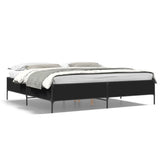 Bed Frame without Mattress Black 180x200 cm Super King 3279782