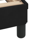 Bed with Mattress "Dover" Black Single Velvet 3208489