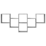 Wall Shelf Concrete Grey 159x18x66 cm Engineered Wood 853302