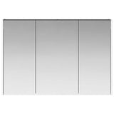 Bathroom Mirror Cabinet Black Oak 103.5 x 15.5 x 70 cm 889272