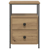 Bedside Cabinet Artisan Oak 34x35.5x50 cm Engineered Wood 857260
