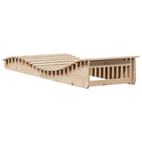 Sun Lounger 205x70x31.5 cm Solid Wood Pine 832580