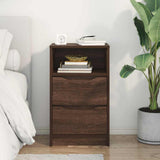 Bedside Table Brown Oak 40 x 30 x 467 cm Engineered Wood 888921