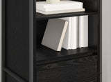 Book Cabinet Black Oak 43 x 36 x 150.5 cm Engineered Wood 886624