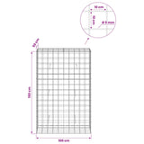 Gabion with 5 mm Wire and 10x10 cm Mesh 100x50x150 cm 3465236