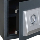 Digital Safe with Lock Dark grey 35 x 25 x 25 cm Steel 42011307