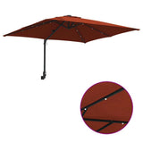 Garden Parasol Terracotta 248.5 x 247.5 x 160 cm 42003256