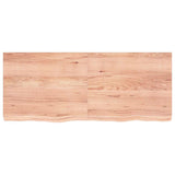 Wall Shelf Light Brown 120x50x cm Treated Solid Wood Oak 363697