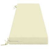 2-Piece Bench Cushions SOEST 2 pcs 100% Polyester Cream 950101