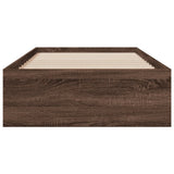 Bed Frame with Drawers without Mattress Brown Oak 90x200 cm 3280432