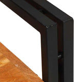 Bedside Table Brown and Black 38 x 33 x 58 cm Solid Wood Acacia 4016734