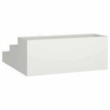 Garden Planter White 90 x 90 x 35 cm Cold-rolled Steel 865835