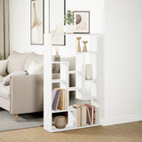 Bookcase White 72x20x120,5 cm Engineered Wood 858156