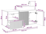 Bathroom Furniture Set 2 pcs White Engineered Wood 3404074
