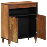 Sideboard with Shelf Brown 60 x 33 x 75 cm Solid Mango Wood 4018761