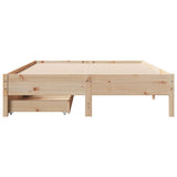 Bed Frame without Mattress 120x200 cm Solid Wood Pine 3301713
